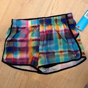 New Balance Multicolor Plaid Shorts